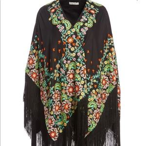 Alice and Olivia - kamala embroidered poncho